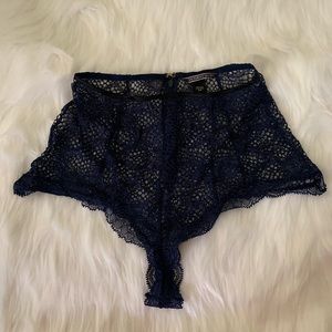❌SOLD❌ Navy Blue Lace Shorts